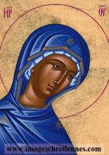 Lot de 10 cartes postale simple de la Vierge Marie